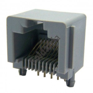 Jack RJ45 10P10C Para Placa (YH55-07)